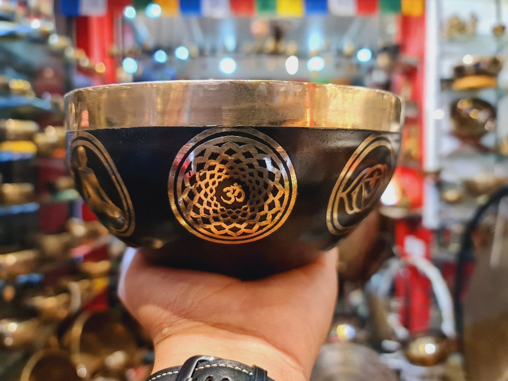 Singing Bowl-Seven Chakra Symbol Design